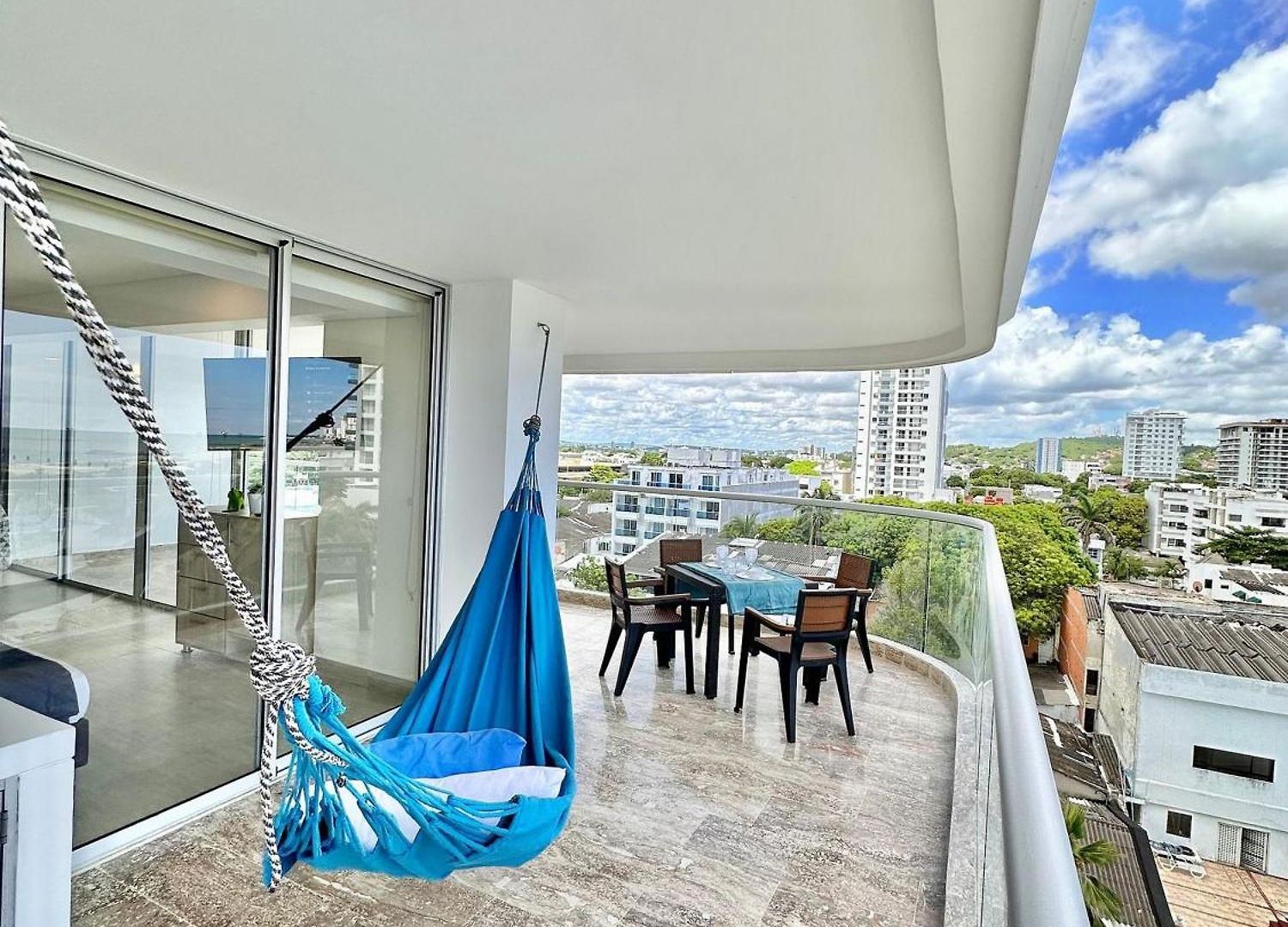 Balcon Panoramico Con Hamaca Y Vista Al Mar Cb601 Apartment *